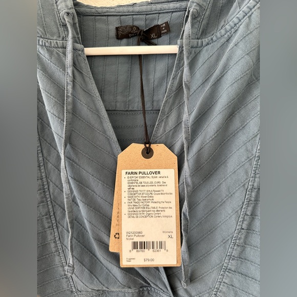 Prana Farin Pullover size XL color: blue - Picture 2 of 5